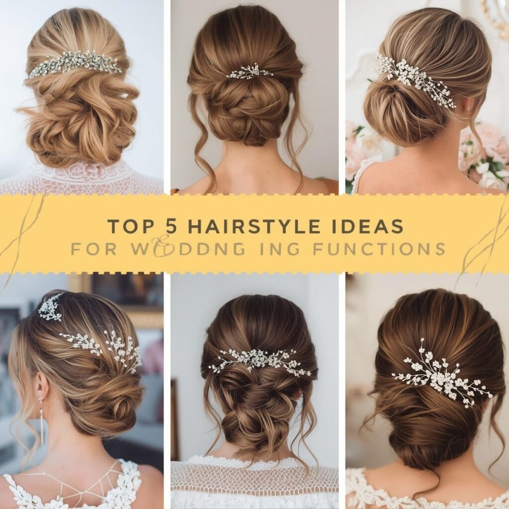 Top 5 Hairstyle Ideas For Wedding Functions