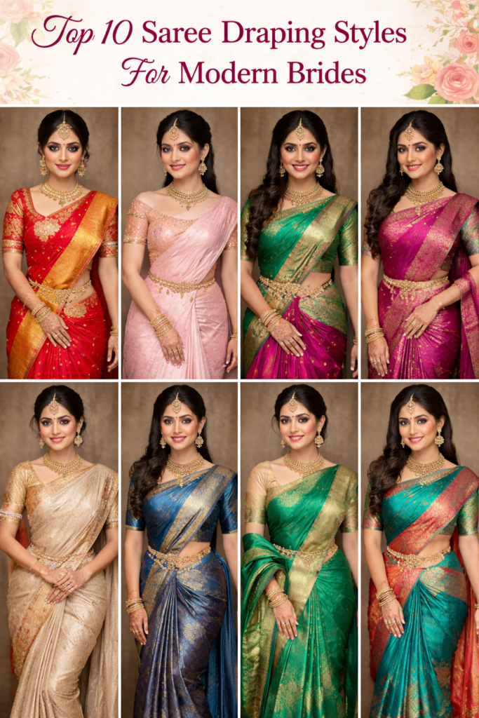 Top 10 Saree Draping Styles For Modern Brides